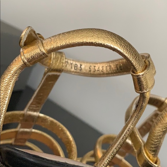 Alexander McQueen - Sandal pelle s. Cuoio gold - Picture 9 of 11